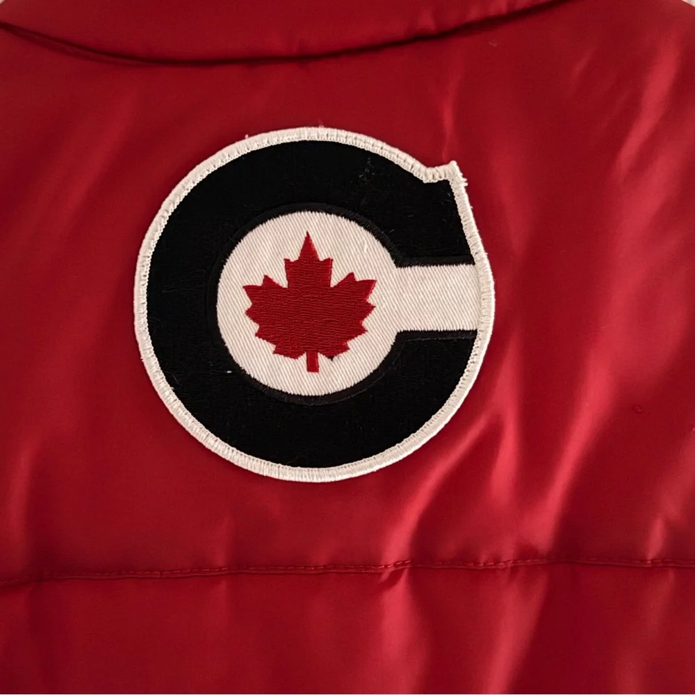 HBC Hudson's Bay Co. Girls' 10 - 12‎ Red TEAM CANADA Olympics Puffer Vest